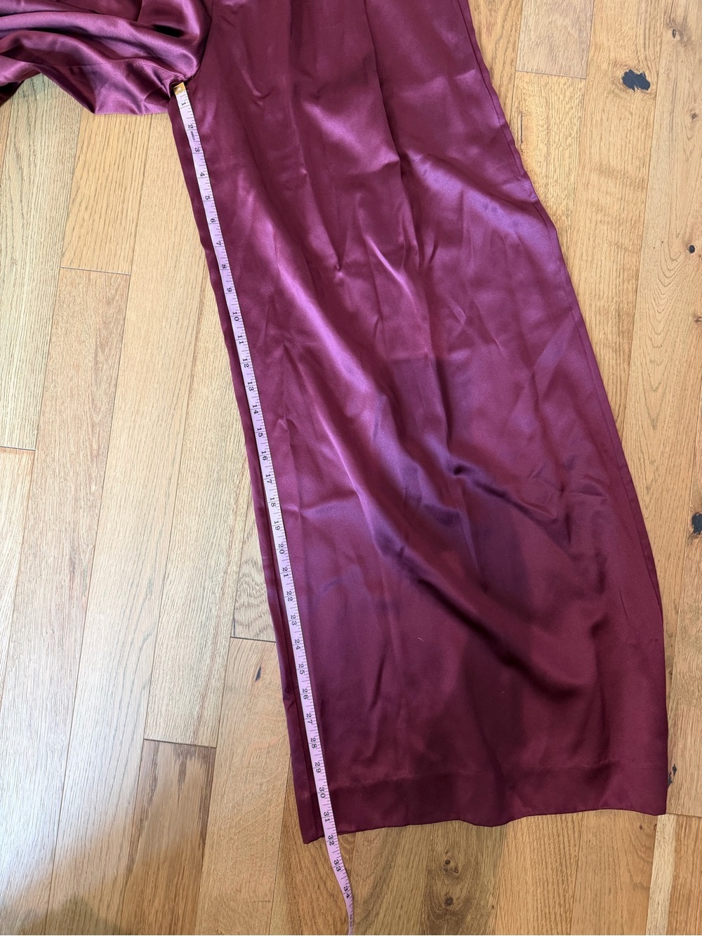 ❤️ Banana Republic Belay Silk Pants Dark Cherry Red Size 6 ❤️ - Picture 12 of 14
